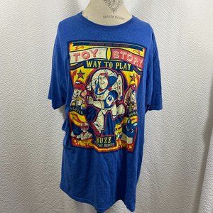 Toy Story 4 Way to Play Carnival Graphic  look Retro feel T shirt L (46-48)